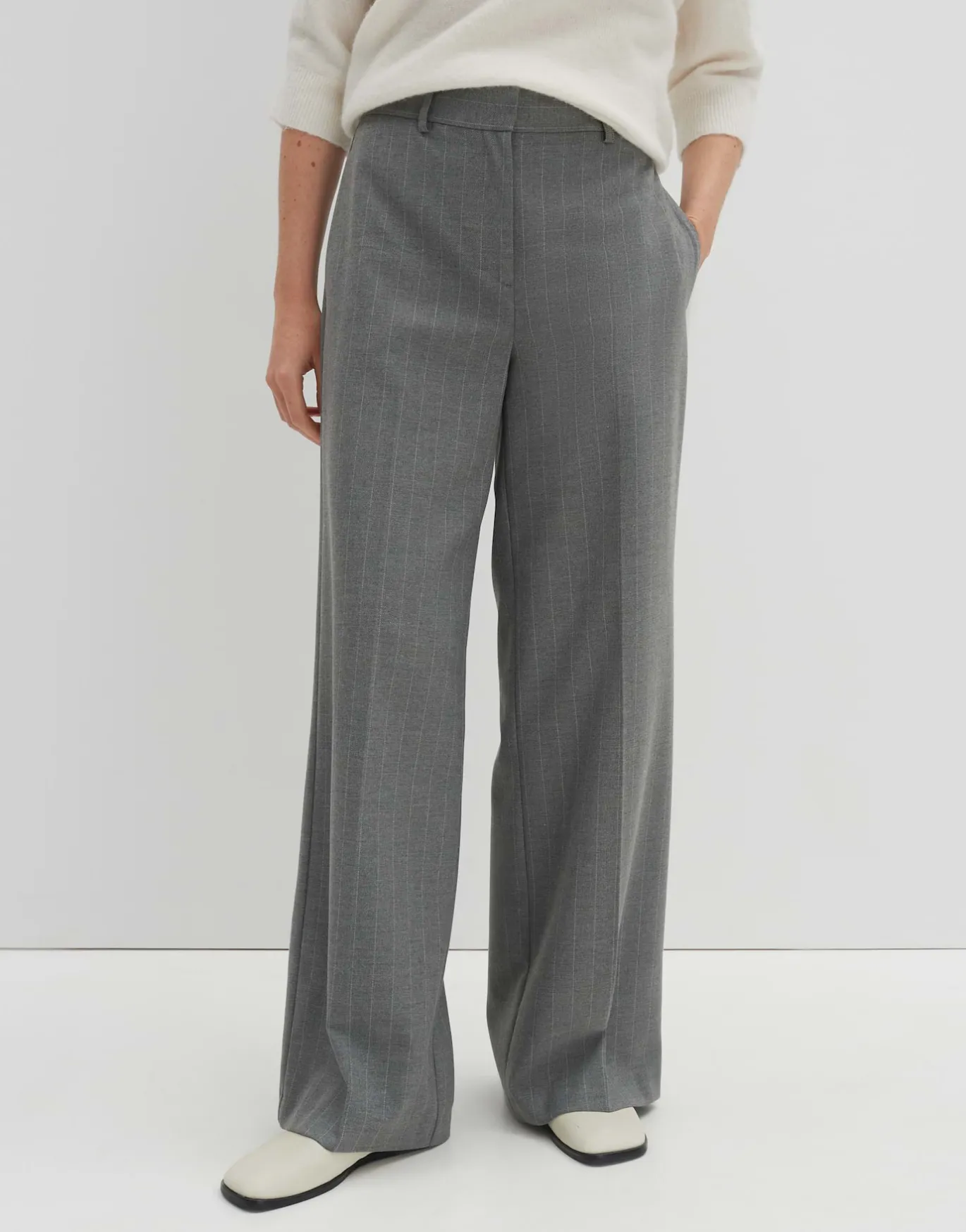 Damen OPUS Hosen^Anzughose Catsby Stripe Grau Online Bestellen
