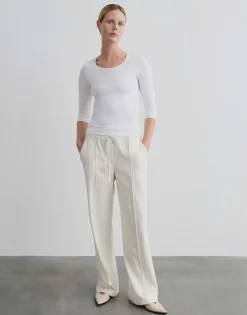 Damen OPUS Basics | Shirts^Basicshirt Kain Weiß Online Bestellen