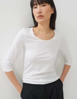 Damen OPUS Basics | Shirts^Basicshirt Kain Weiß Online Bestellen