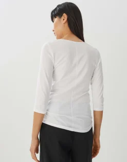 Damen OPUS Basics | Shirts^Basicshirt Kain Weiß Online Bestellen