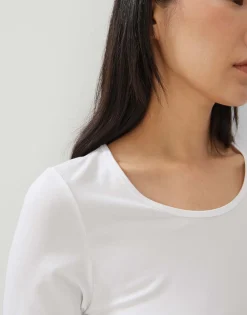 Damen OPUS Basics | Shirts^Basicshirt Kain Weiß Online Bestellen