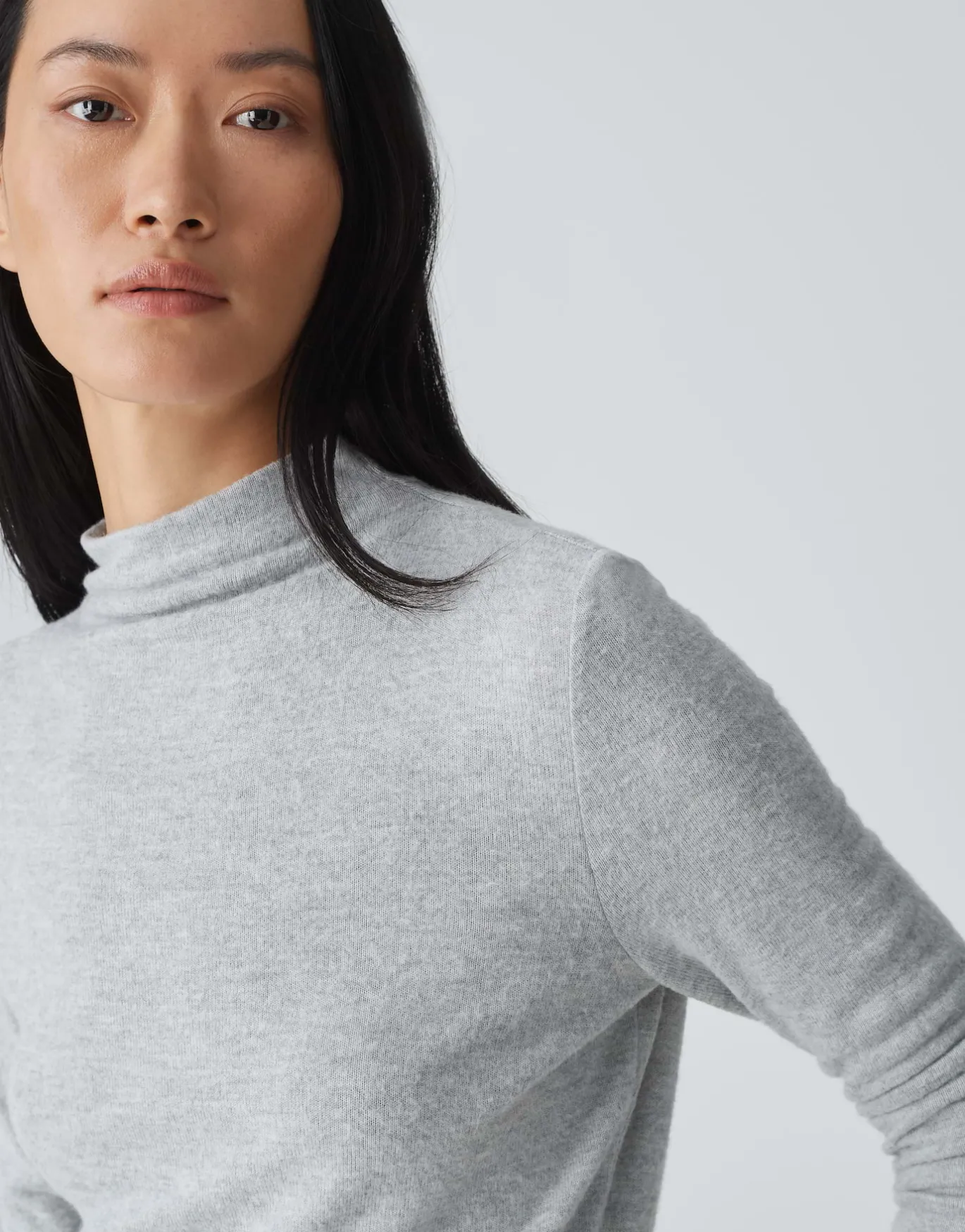 Damen OPUS Basics | Shirts^Basicshirt Sasemin Grau Online Bestellen