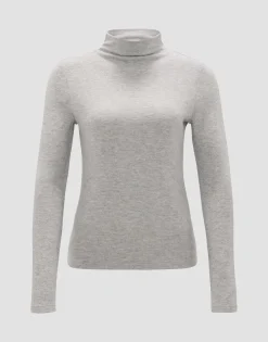Damen OPUS Basics | Shirts^Basicshirt Sasemin Grau Online Bestellen