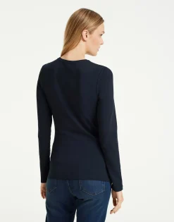 Damen OPUS Shirts^Basicshirt Smilla Blau Online Bestellen