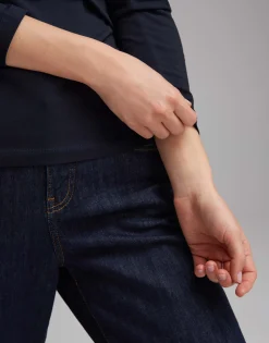 Damen OPUS Basics | Shirts^Basicshirt Smilla Blau Online Bestellen