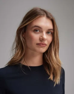 Damen OPUS Basics | Shirts^Basicshirt Smilla Blau Online Bestellen