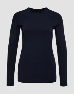 Damen OPUS Basics | Shirts^Basicshirt Smilla Blau Online Bestellen