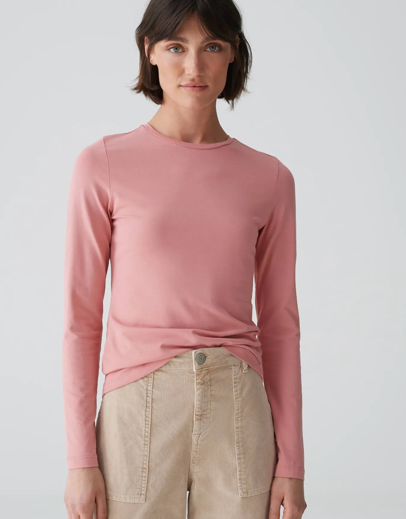Damen OPUS Basics | Shirts^Basicshirt Smilla Rosé Online Bestellen