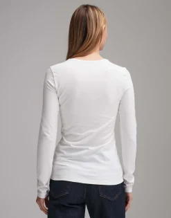 Damen OPUS Basics | Shirts^Basicshirt Smilla Weiß Online Bestellen