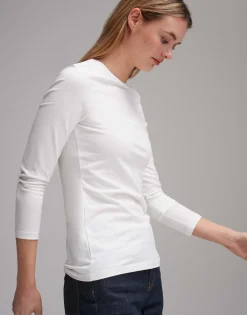 Damen OPUS Basics | Shirts^Basicshirt Smilla Weiß Online Bestellen