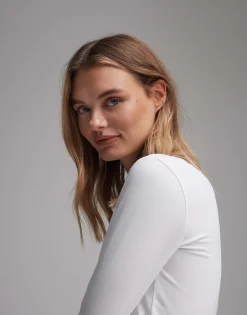 Damen OPUS Basics | Shirts^Basicshirt Smilla Weiß Online Bestellen