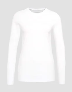 Damen OPUS Basics | Shirts^Basicshirt Smilla Weiß Online Bestellen