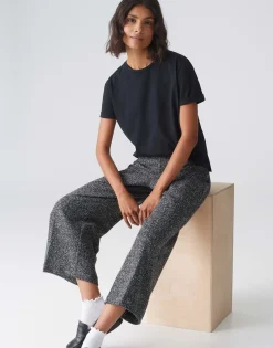 Damen OPUS Basics | Shirts^Basicshirt Sonzi Schwarz Online Bestellen