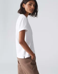 Damen OPUS Basics | Shirts^Basicshirt Sonzi Weiß Online Bestellen