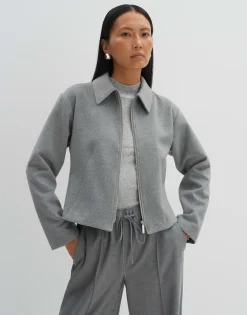 Damen OPUS Blazer / Westen^Blazer Jacke Nilah Grau Online Bestellen