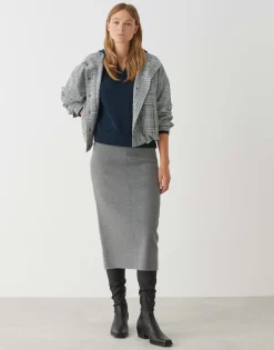 Damen OPUS Röcke^Bleistiftrock Rudila Grau Online Bestellen