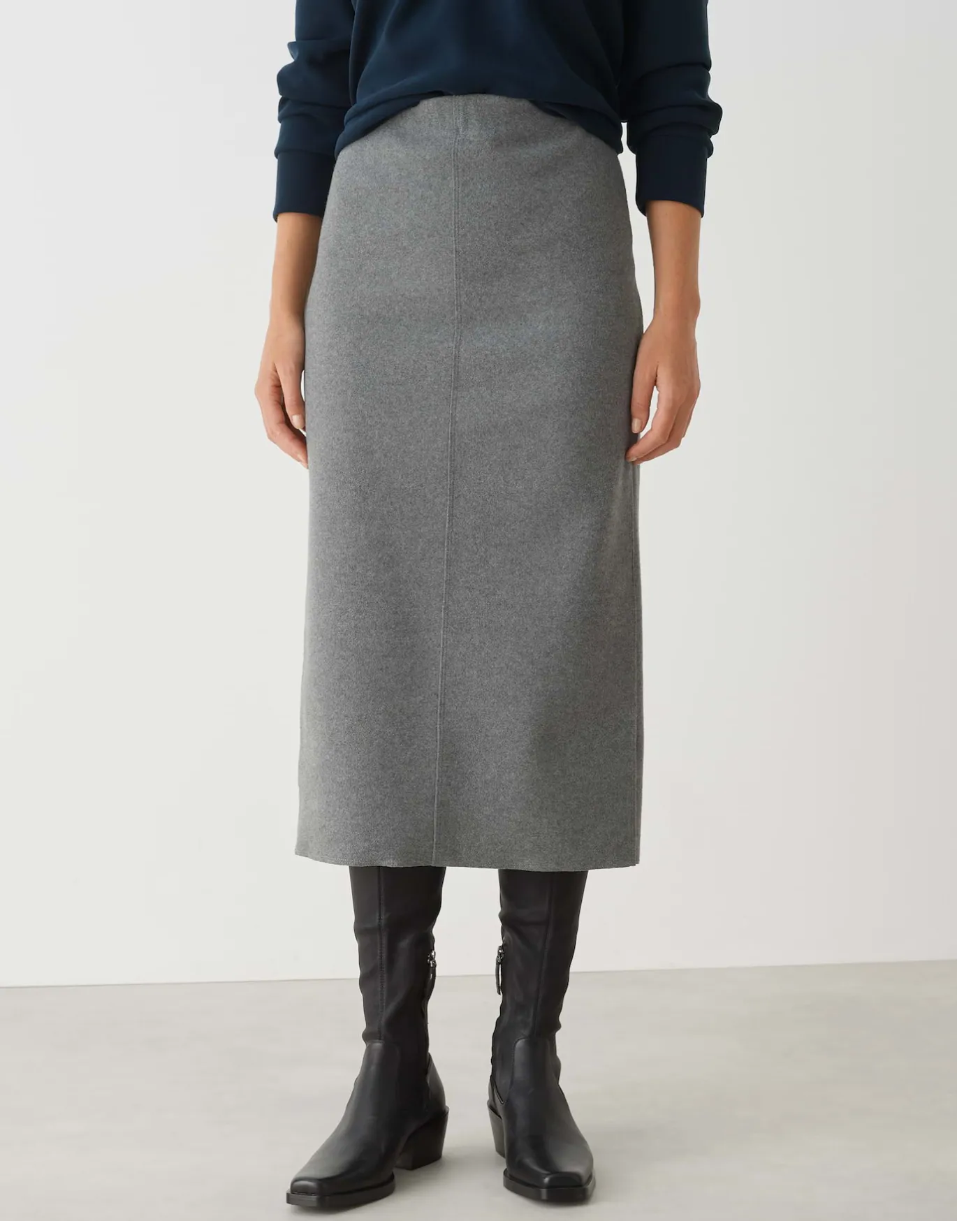 Damen OPUS Röcke^Bleistiftrock Rudila Grau Online Bestellen