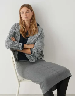 Damen OPUS Röcke^Bleistiftrock Rudila Grau Online Bestellen