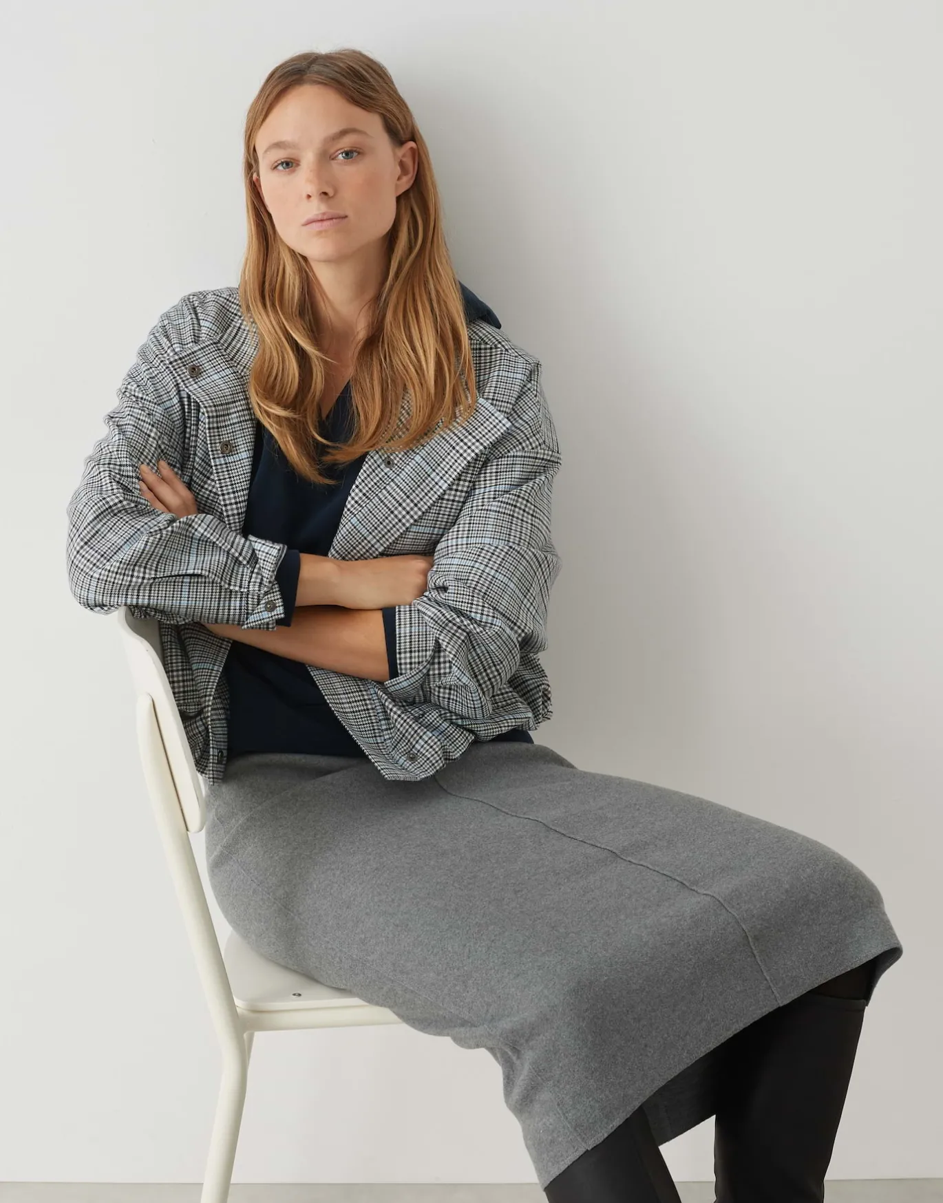 Damen OPUS Röcke^Bleistiftrock Rudila Grau Online Bestellen