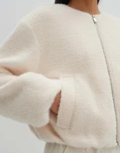 Damen OPUS Jacken / Mäntel | Blazer / Westen^Blouson Narisa Weiß Online Bestellen