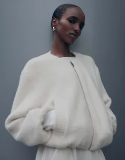 Damen OPUS Jacken / Mäntel | Blazer / Westen^Blouson Narisa Weiß Online Bestellen