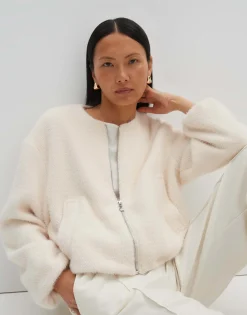 Damen OPUS Jacken / Mäntel | Blazer / Westen^Blouson Narisa Weiß Online Bestellen