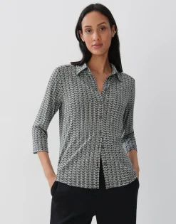 Damen OPUS Shirts | Blusen^Blusenshirt Kelly Pattern Grün Online Bestellen