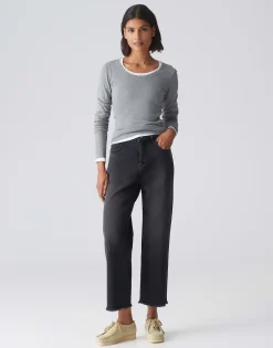Damen OPUS Jeans^Boyfriend Jeans Lani Dark Grau Online Bestellen