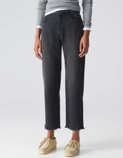 Damen OPUS Jeans^Boyfriend Jeans Lani Dark Grau Online Bestellen