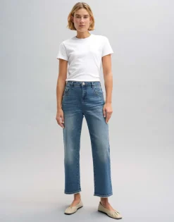 Damen OPUS Jeans^Boyfriend Jeans Lani Twist Blau Online Bestellen