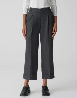 Damen OPUS Hosen^Bundfaltenhose Maikito Soft Grau Online Bestellen