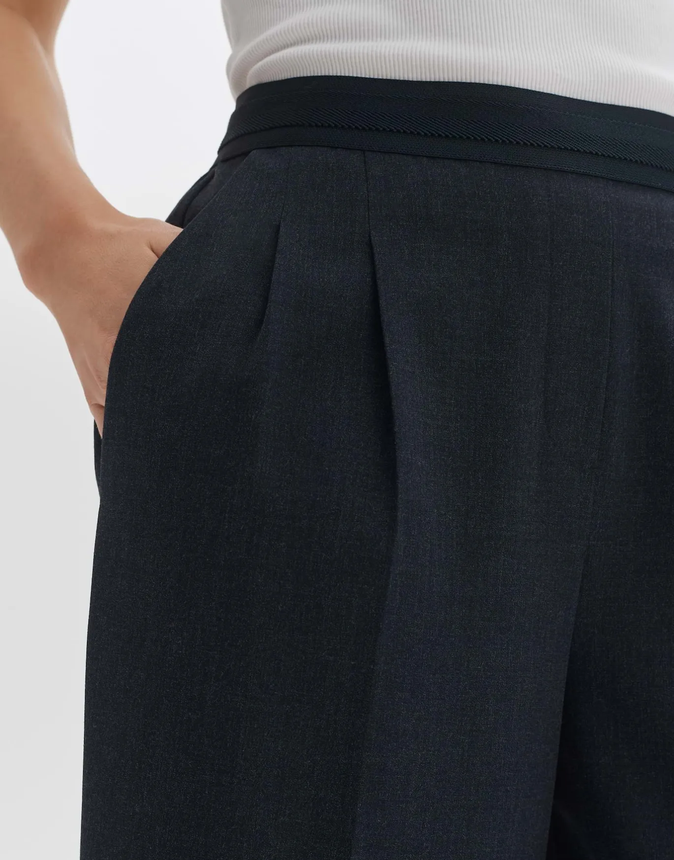 Damen OPUS Hosen^Bundfaltenhose Malma Blau Online Bestellen
