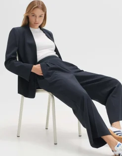 Damen OPUS Hosen^Bundfaltenhose Malma Blau Online Bestellen