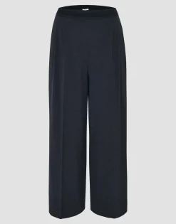 Damen OPUS Hosen^Bundfaltenhose Malma Blau Online Bestellen