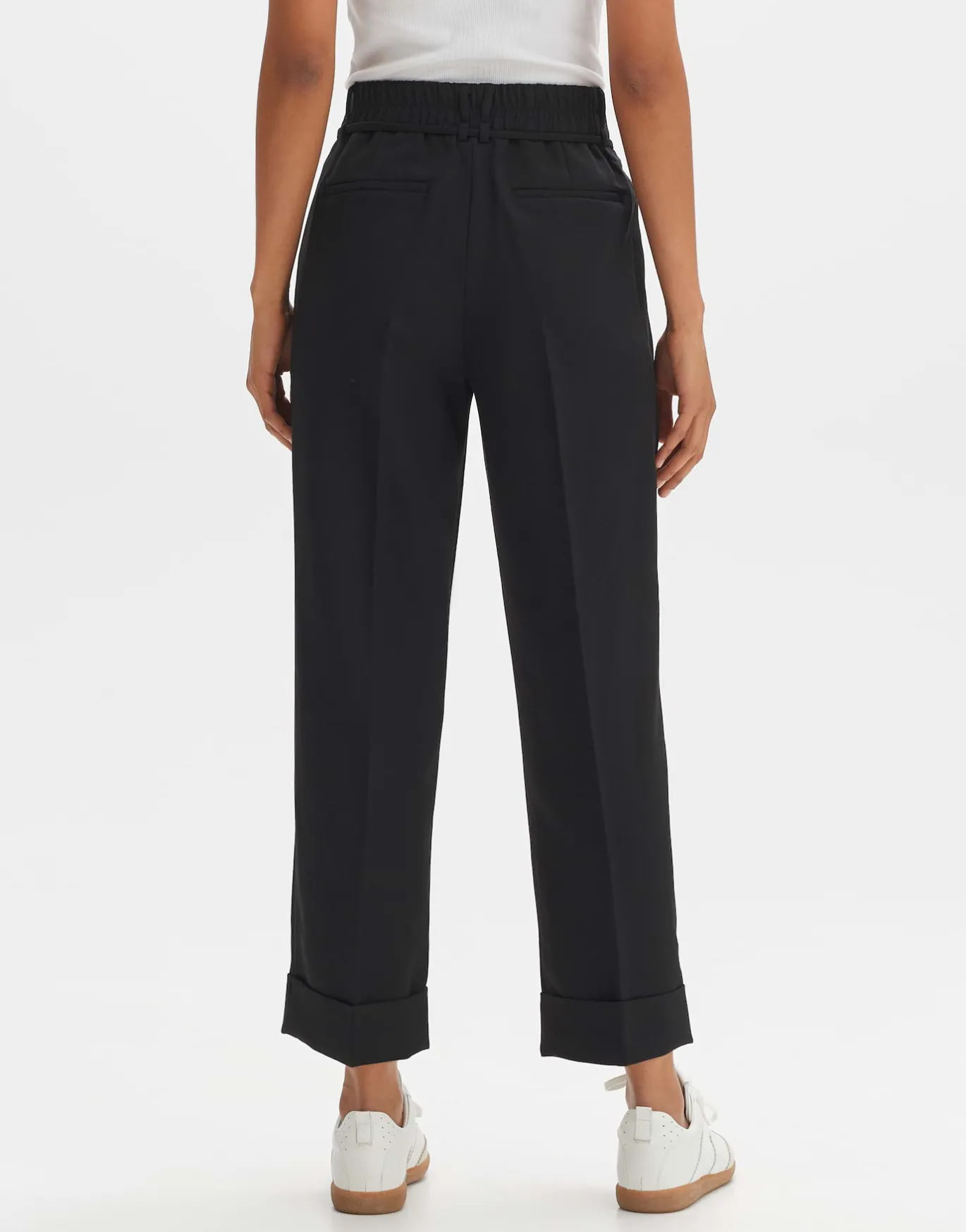 Damen OPUS Hosen^Bundfaltenhose Meeri Schwarz Online Bestellen