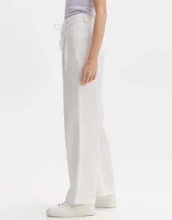 Damen OPUS Hosen^Bundfaltenhose Milis Breeze Weiß Online Bestellen