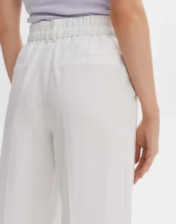 Damen OPUS Hosen^Bundfaltenhose Milis Breeze Weiß Online Bestellen