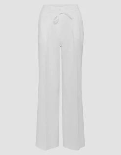 Damen OPUS Hosen^Bundfaltenhose Milis Breeze Weiß Online Bestellen