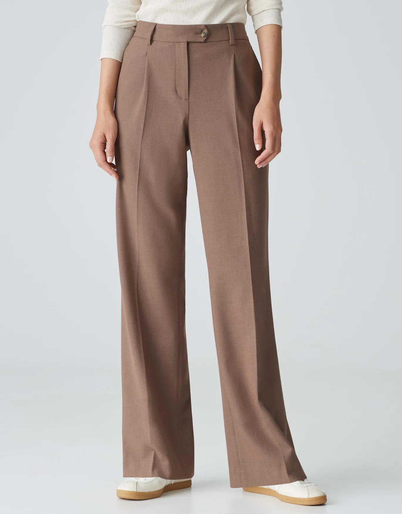 Damen OPUS Hosen^Bundfaltenhose Morina Braun Online Bestellen