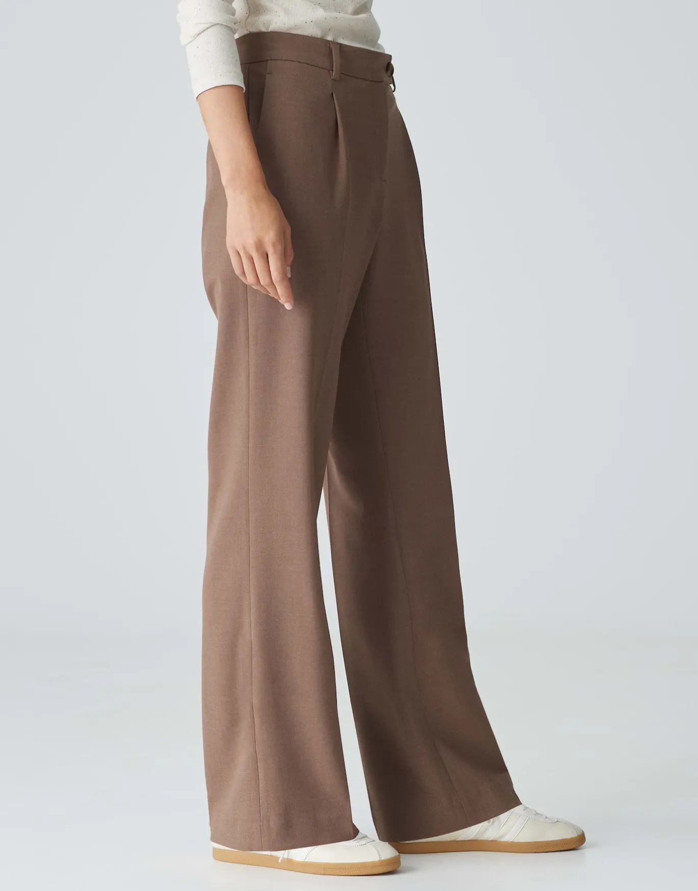 Damen OPUS Hosen^Bundfaltenhose Morina Braun Online Bestellen