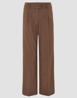 Damen OPUS Hosen^Bundfaltenhose Morina Braun Online Bestellen
