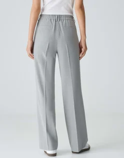 Damen OPUS Hosen^Bundfaltenhose Morina Grau Online Bestellen