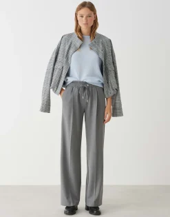 Damen OPUS Hosen^Bundfaltenhose Mutasi Grau Online Bestellen