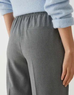 Damen OPUS Hosen^Bundfaltenhose Mutasi Grau Online Bestellen