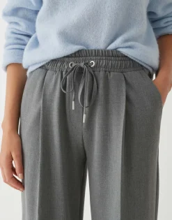 Damen OPUS Hosen^Bundfaltenhose Mutasi Grau Online Bestellen