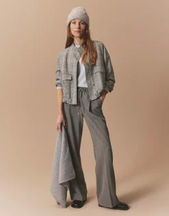 Damen OPUS Hosen^Bundfaltenhose Mutasi Grau Online Bestellen