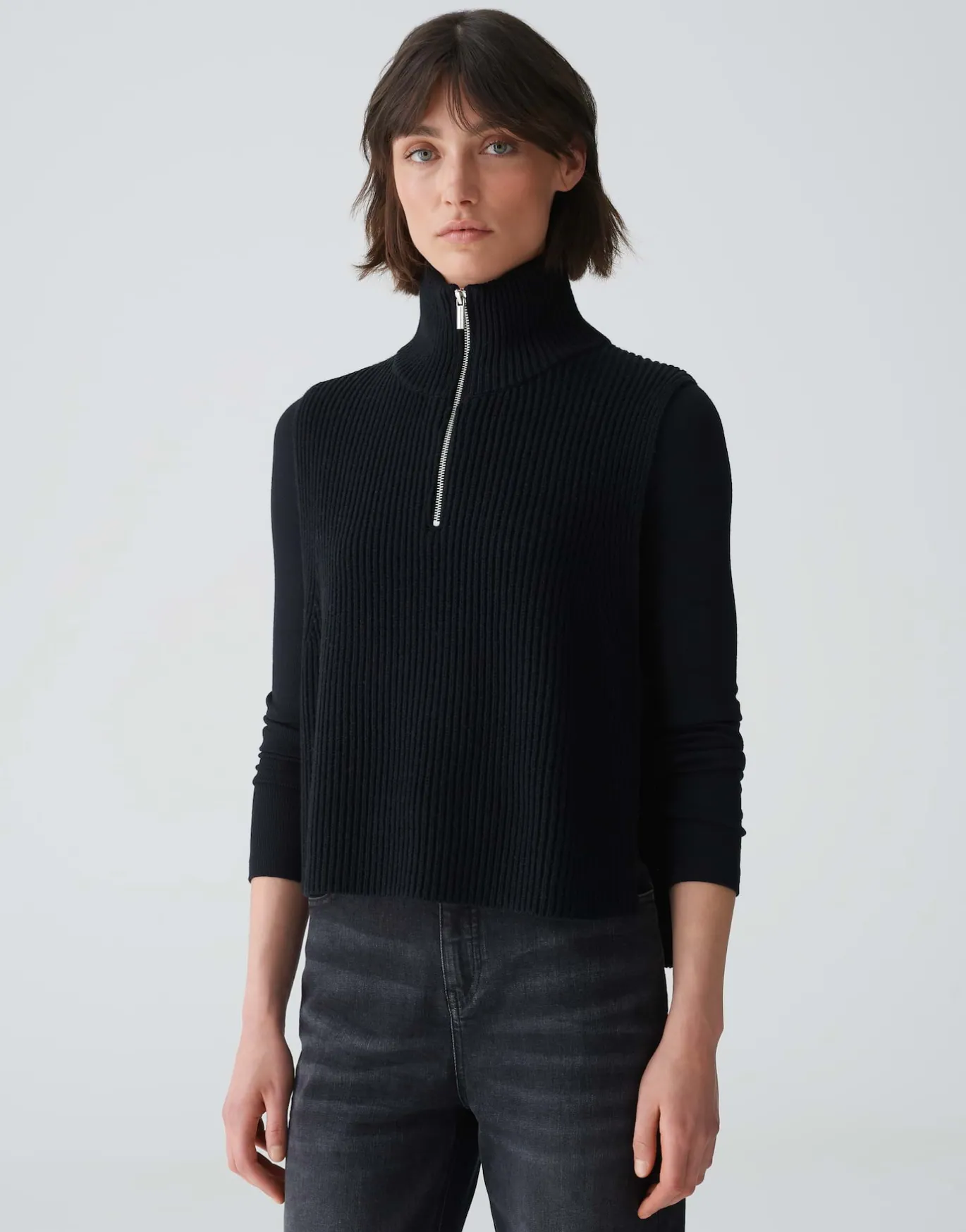 Damen OPUS Strick | Accessoires^Cape Abibo Cape Schwarz Online Bestellen