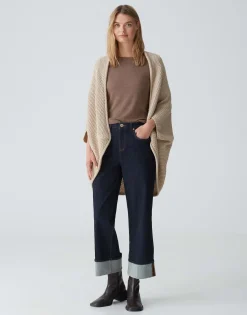 Damen OPUS Strick | Accessoires^Cape Amaryllis Waffle Beige Online Bestellen