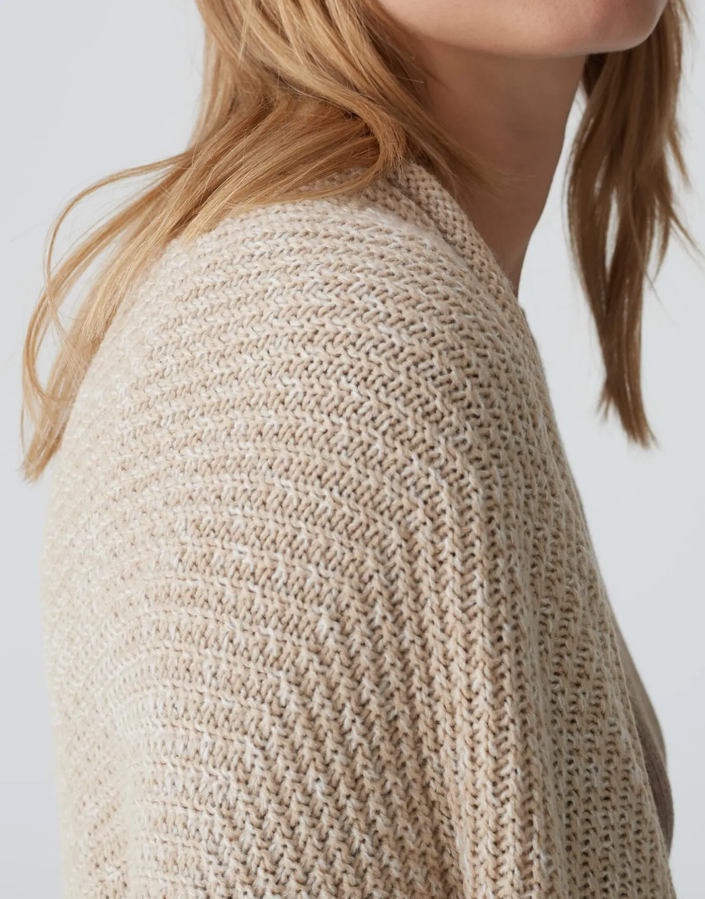 Damen OPUS Strick | Accessoires^Cape Amaryllis Waffle Beige Online Bestellen