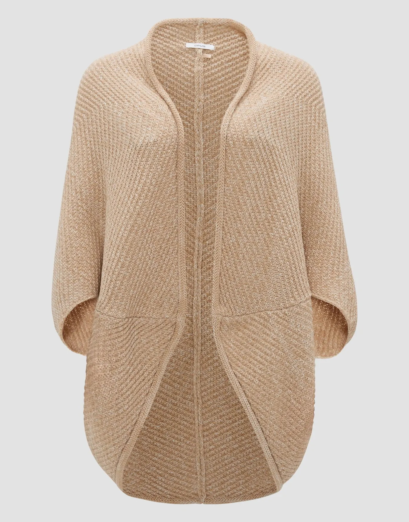 Damen OPUS Strick | Accessoires^Cape Amaryllis Waffle Beige Online Bestellen